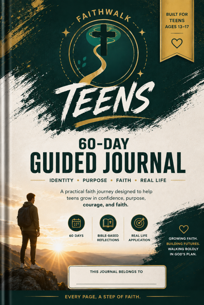 FaithWalk Teens Journal — 60-Day Christian Guided Journal